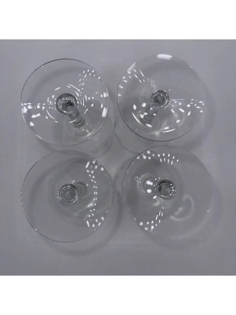 Set of 4 Vintage Princess House Heritage Crystal Wine Glasses